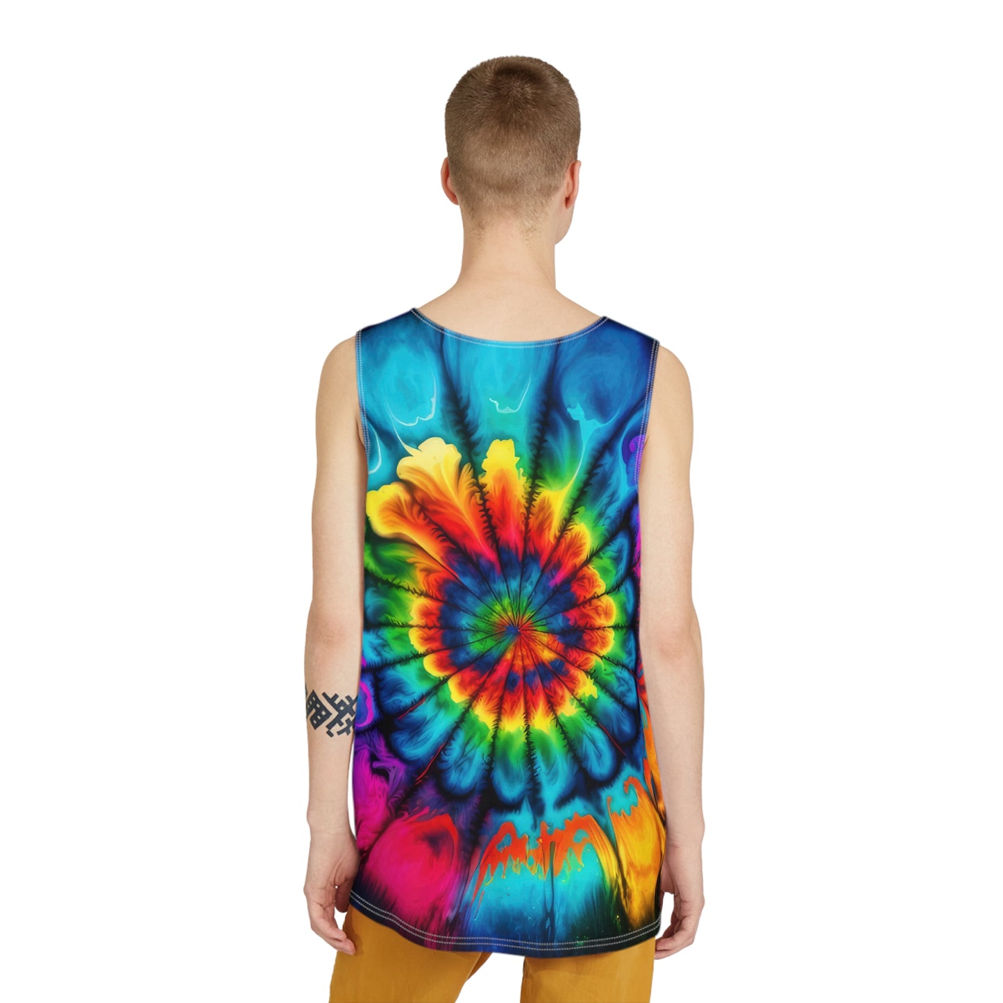 Bold And Beautiful Tie Dye Style Two Men's Tank (AOP)