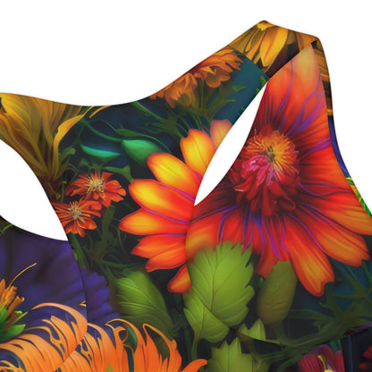 Bold And Beautiful Flowers Style One Girls Two Piece Swimsuit (AOP)