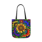 Bold And Beautiful Flowers Style Four Polyester Canvas Tote Bag (AOP)
