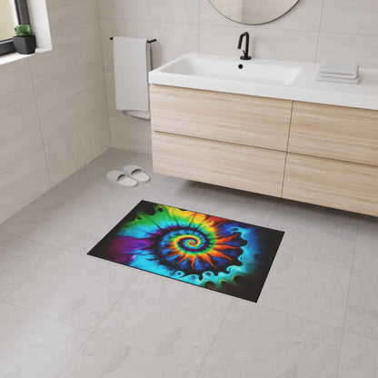 Bold And Beautiful Tie Dye Style One Heavy Duty Floor Mat