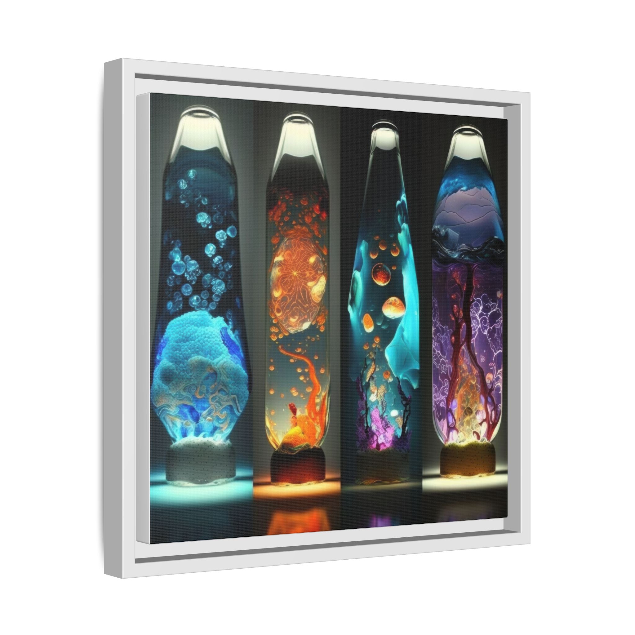 Elemental Currents, Art Print — Colorful Modern Wall Canvas