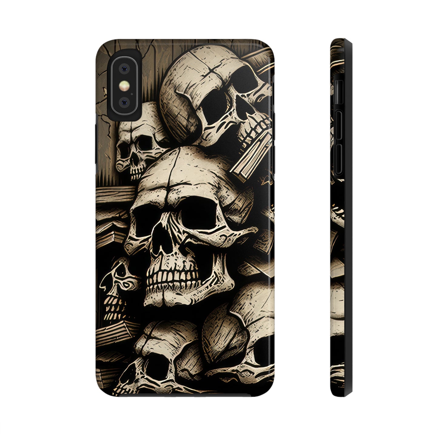 Metallic Chrome Skulls and classic Designed 14 Tough Phone Cases