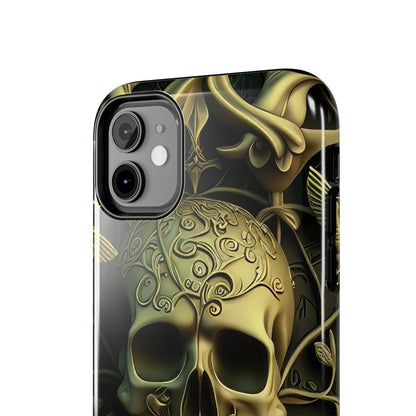 Metallic Chrome Skulls and classic Designed 3 Tough Phone Cases