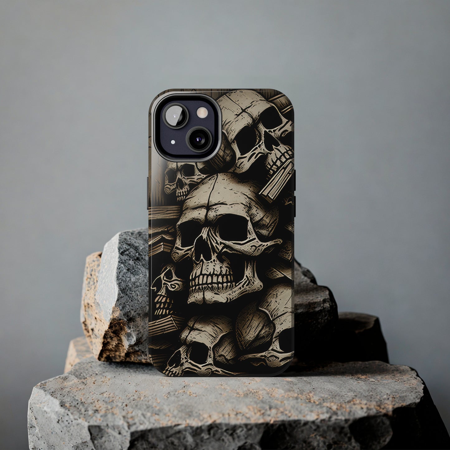 Metallic Chrome Skulls and classic Designed 14 Tough Phone Cases