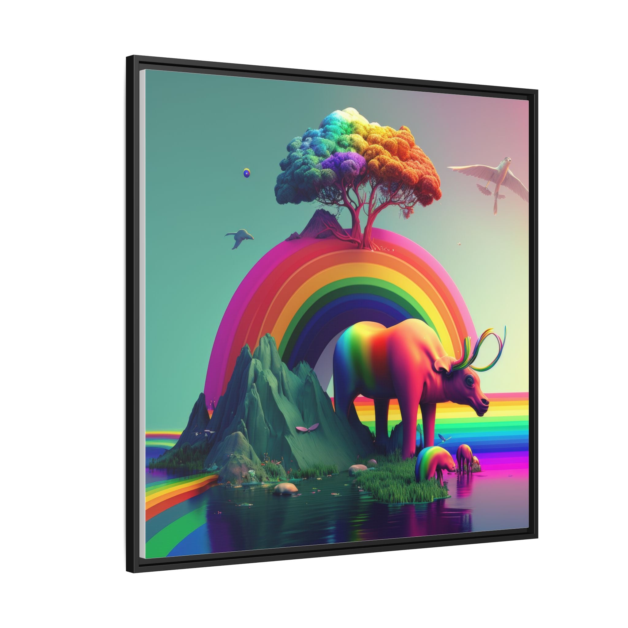 Sanctuary of Color, Art Print — Colorful Modern Wall Canvas