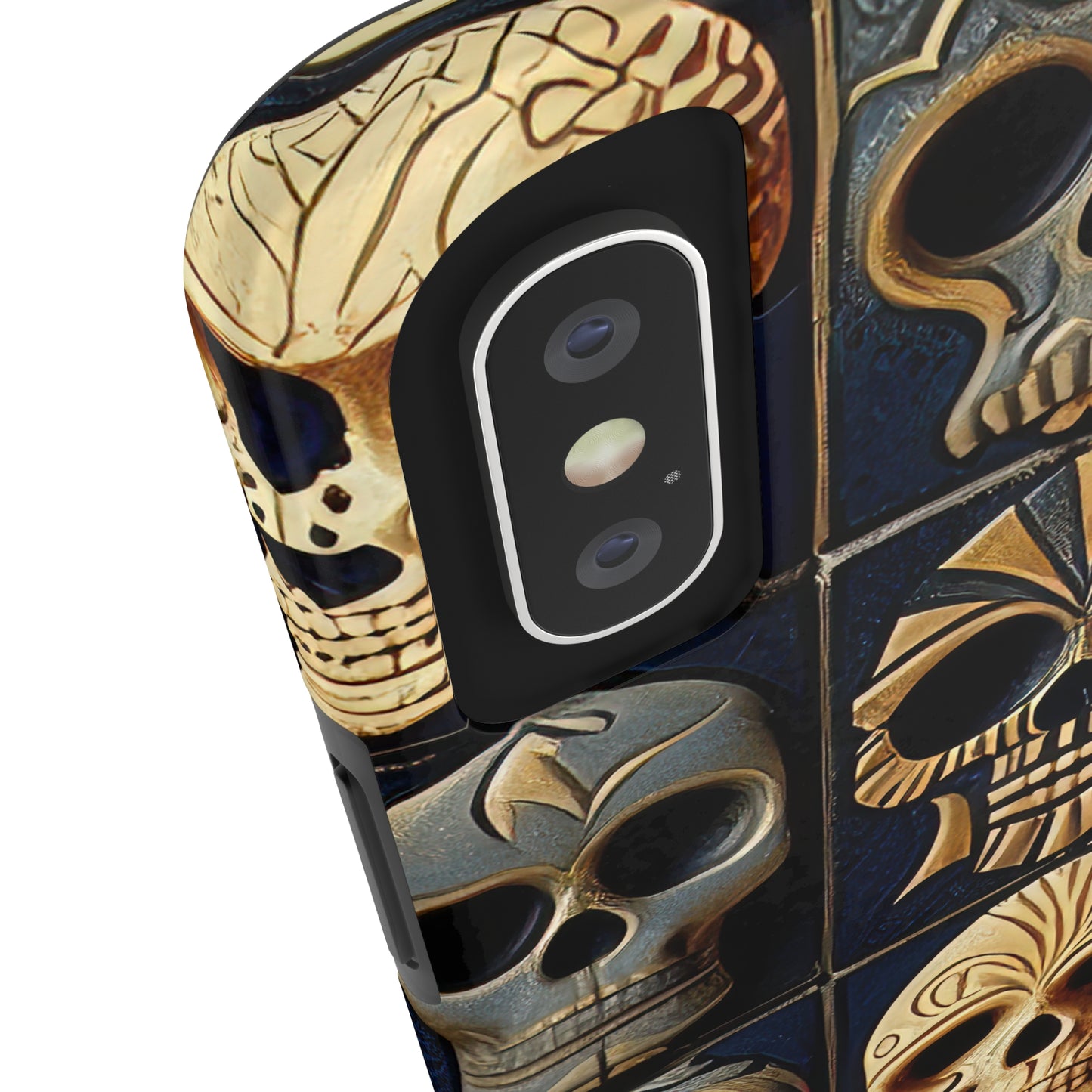 Metallic Chrome Skulls and classic Designed 17 Tough Phone Cases