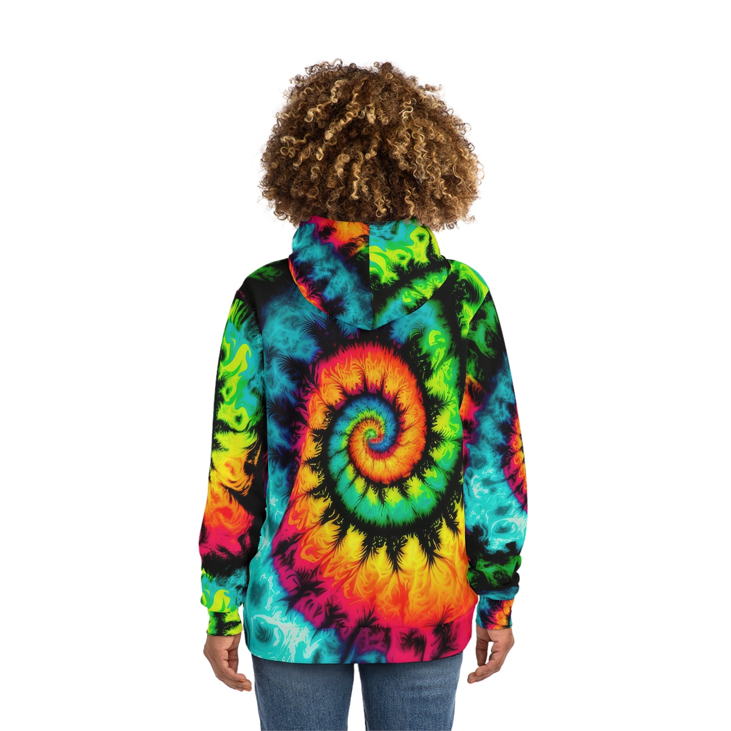 Bold And Beautiful Tie Dye Style Three Fashion Hoodie (AOP)