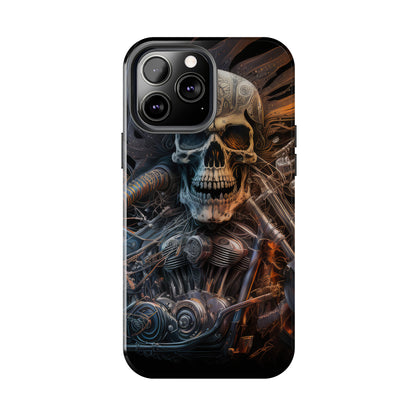 Skull Motorcycle Rider, Ready to Tear Up Road On Beautiful Bike 8 Tough Phone Cases