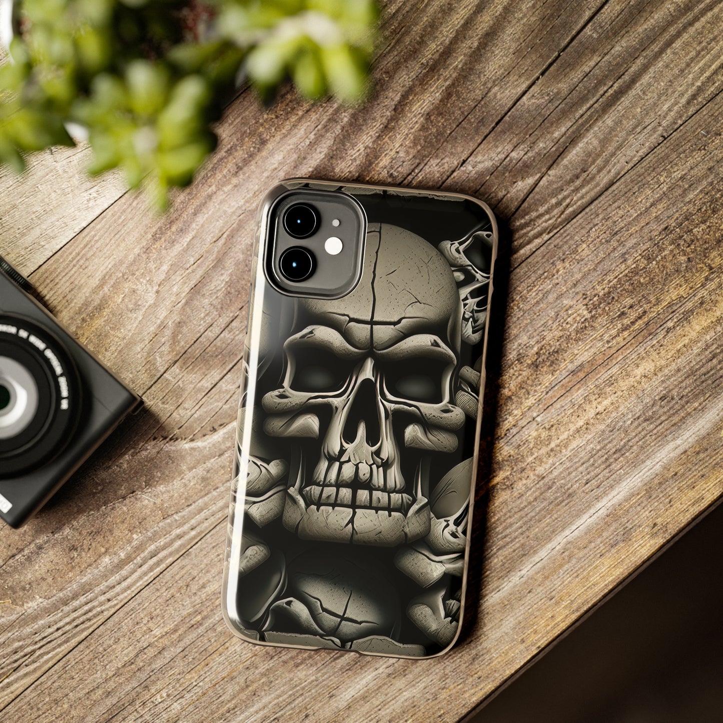 Metallic Chrome Skulls and classic Designed 12 Tough Phone Cases