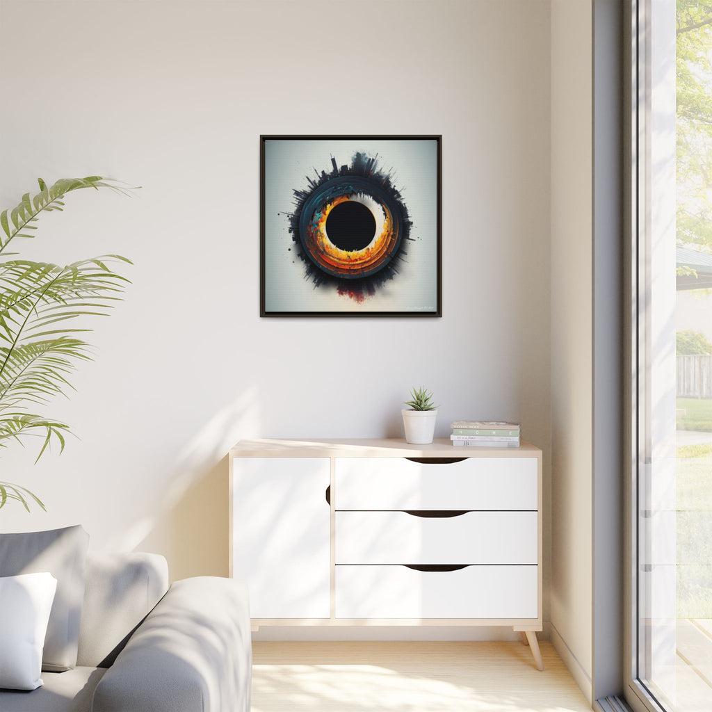 Eclipse of Industry, Art Print — Colorful Modern Wall Canvas
