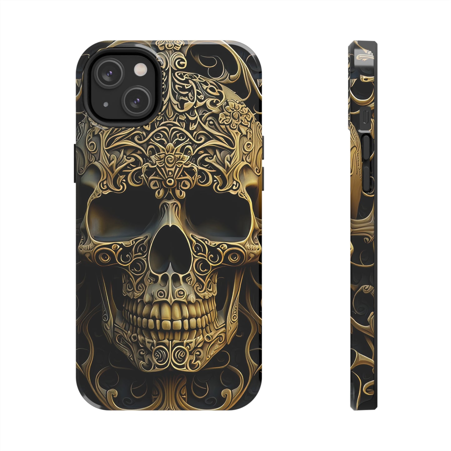 Metallic Chrome Skulls and classic Designed 4 Tough Phone Cases