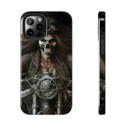 Skull Motorcycle Rider, Ready to Tear Up Road On Beautiful Bike 10 Tough Phone Cases