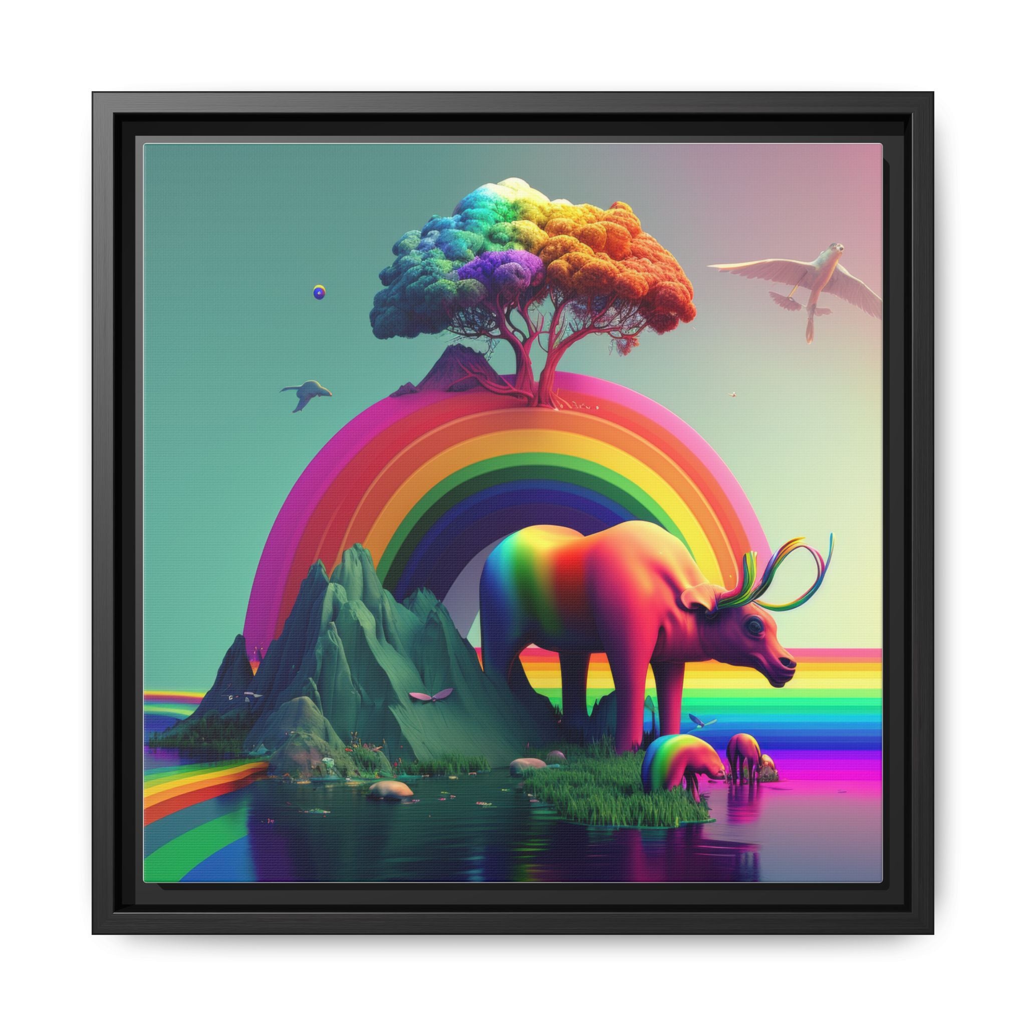 Sanctuary of Color, Art Print — Colorful Modern Wall Canvas