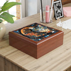 "Bold Mosaic Cat", Jewelry- Stash- Collection Box