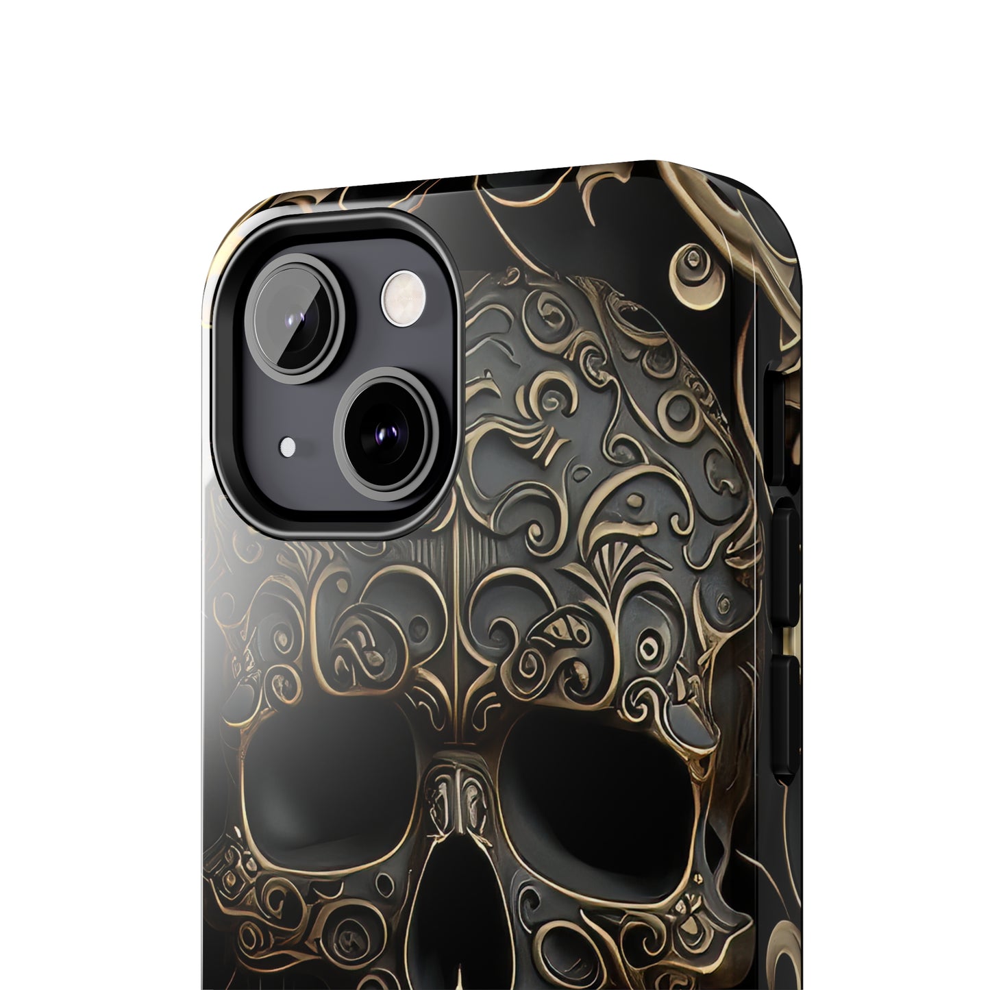 Metallic Chrome Skulls and classic Designed 2 Tough Phone Cases