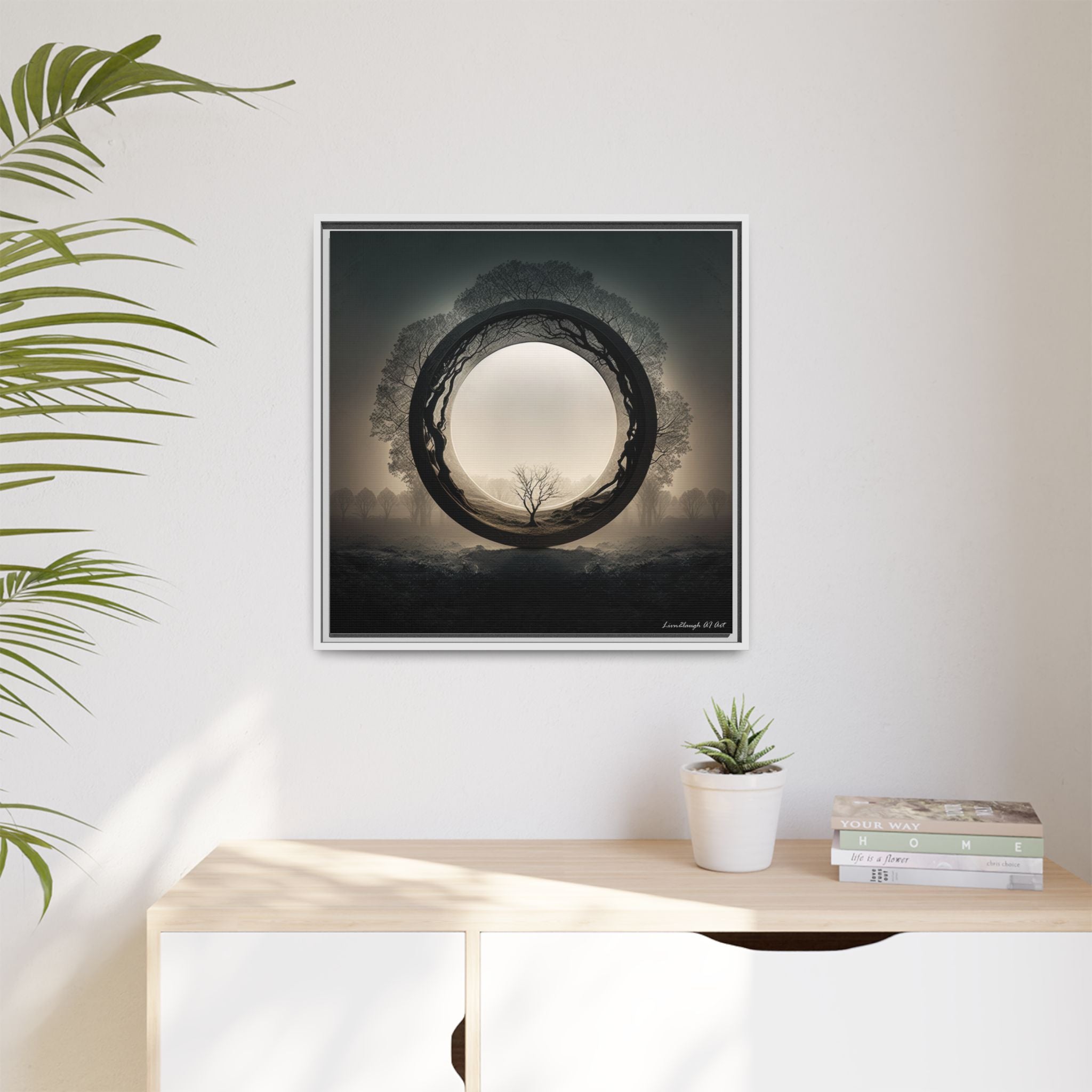 Circle of Stillness, Art Print — Colorful Modern Wall Canvas