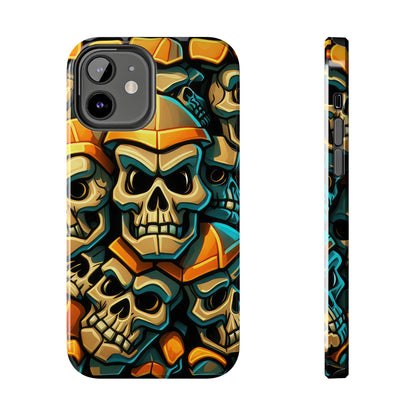 Metallic Chrome Skulls and classic Designed 16 Tough Phone Cases