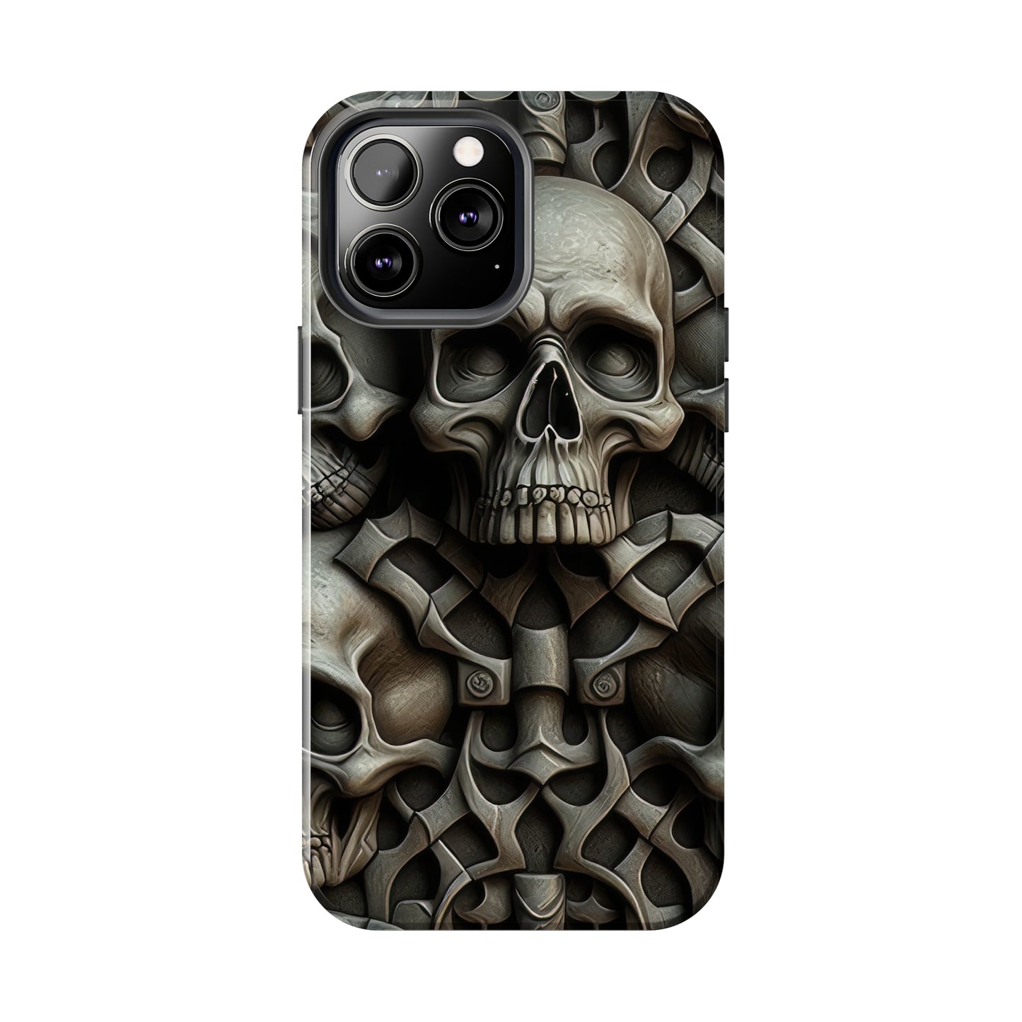 Metallic Chrome Skulls and classic Designed 19 Tough Phone Cases