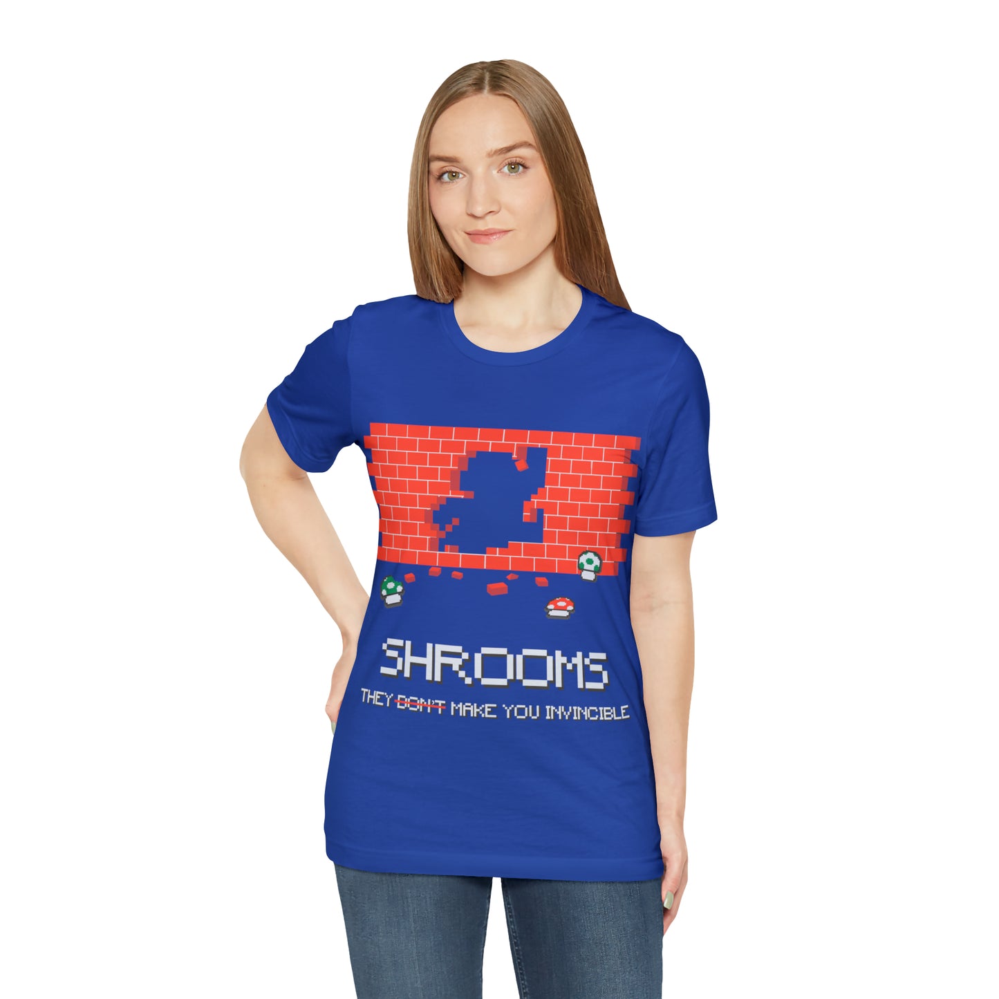 Shrooms, They Make You Invincible, Unisex Jersey Short Sleeve Tee