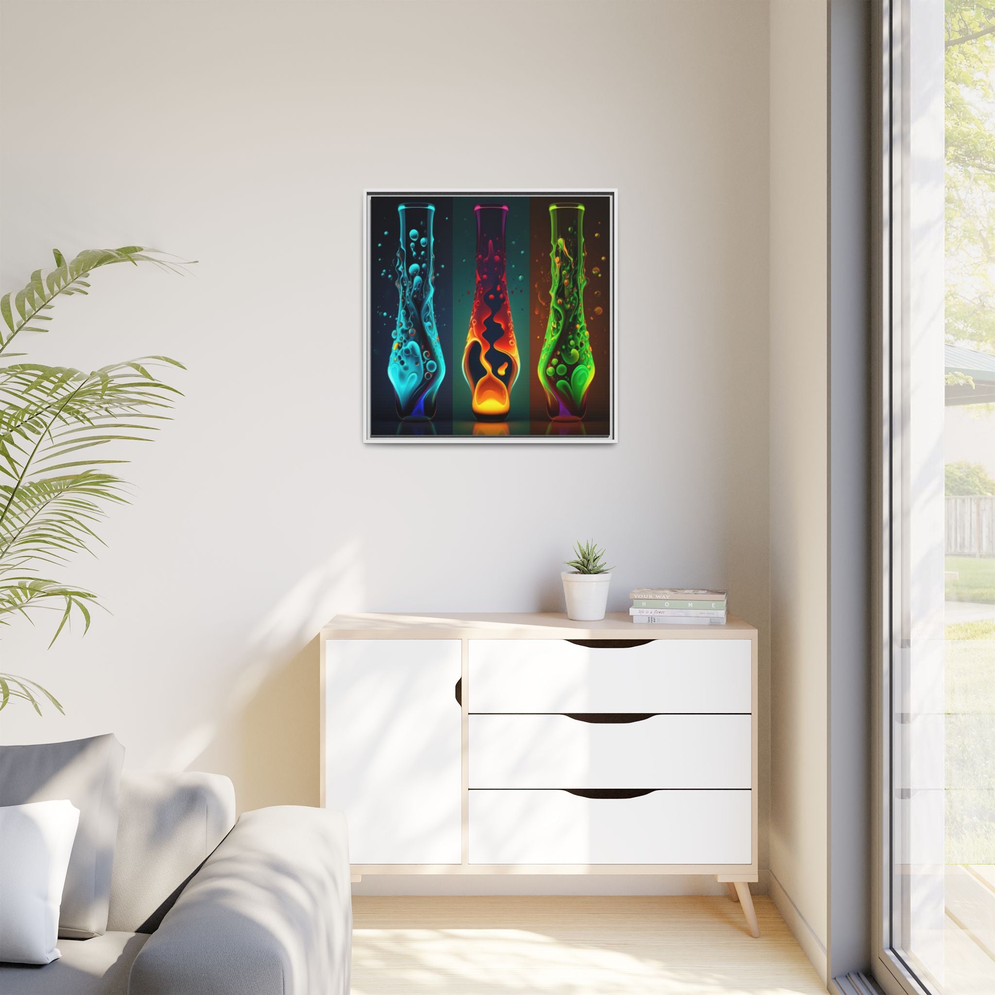 Three States of Flow, Art Print — Colorful Modern Wall Canvas