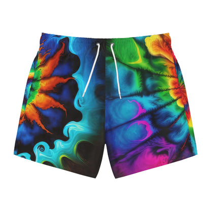 Bold And Beautiful Tie Dye Style One Swim Trunks (AOP)