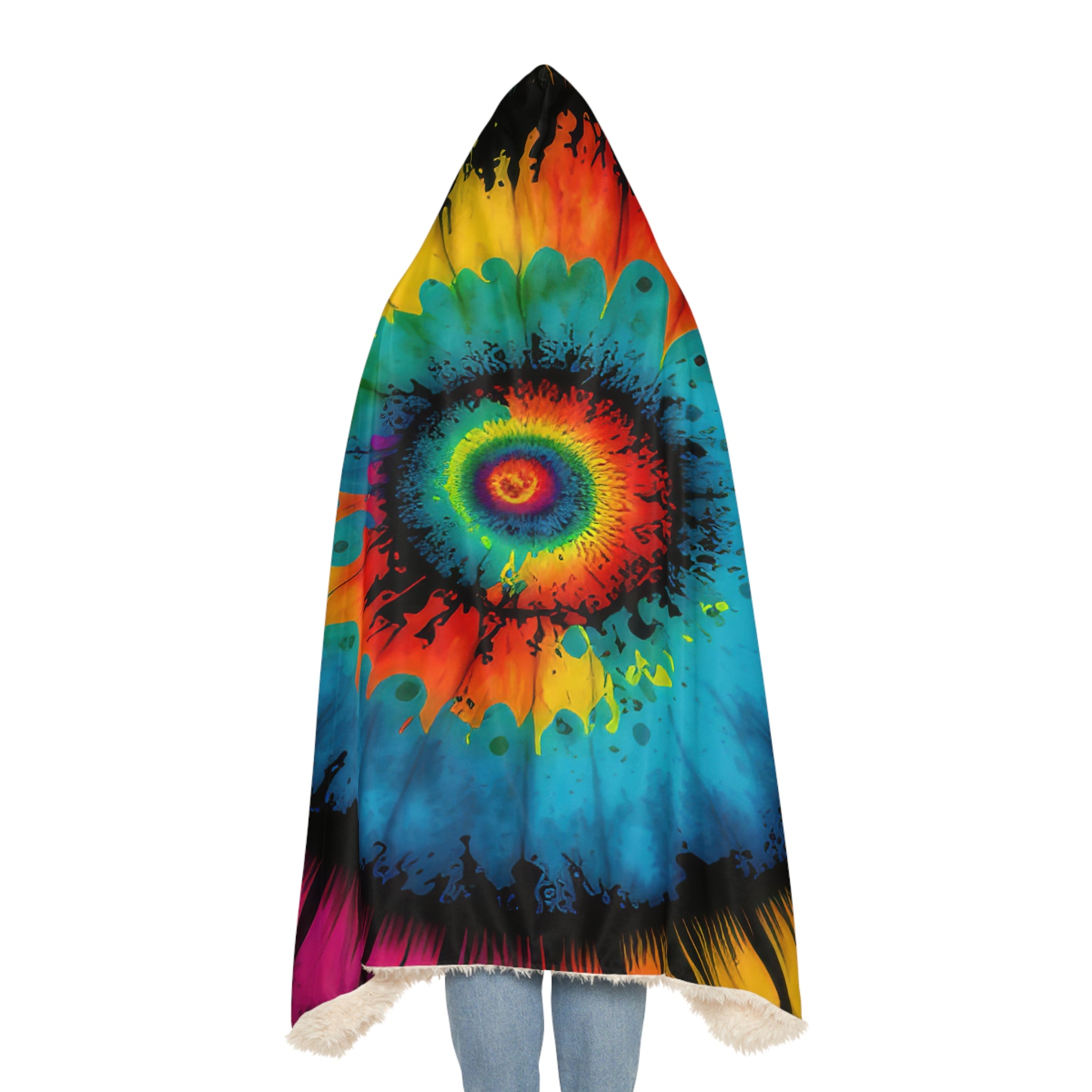 Bold And Beautiful Tie Tye Style Four Snuggle Blanket