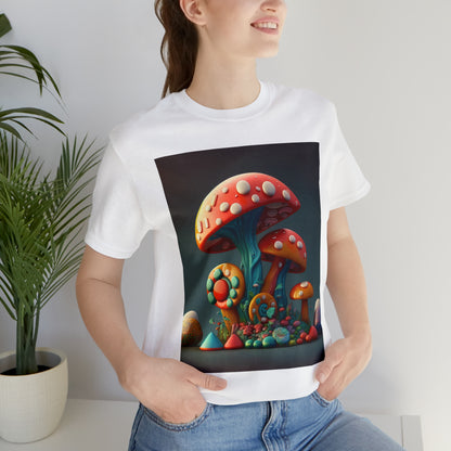 Hippie Mushroom Color Candy Style Design Style 6 Unisex Jersey Short Sleeve Tee