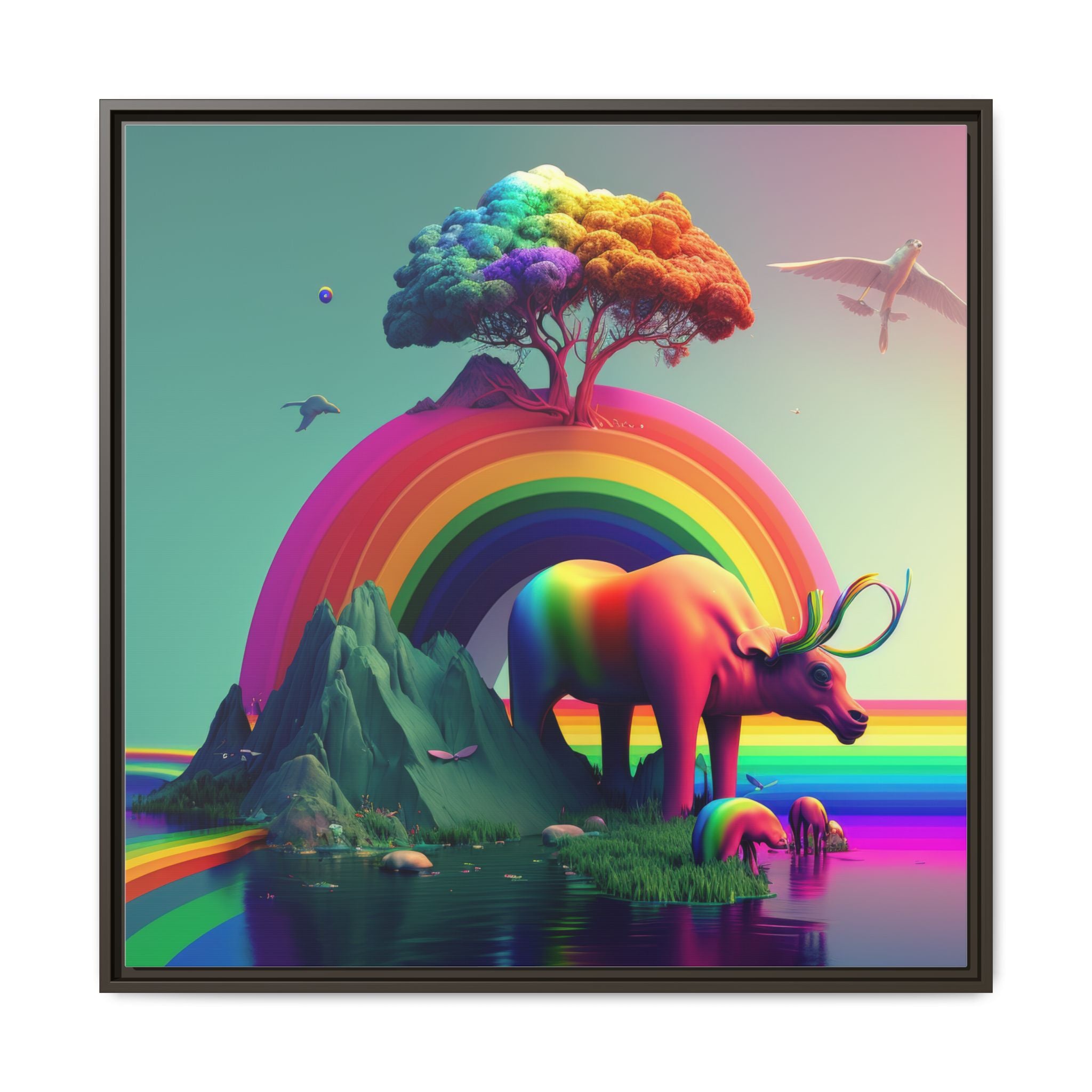 Sanctuary of Color, Art Print — Colorful Modern Wall Canvas