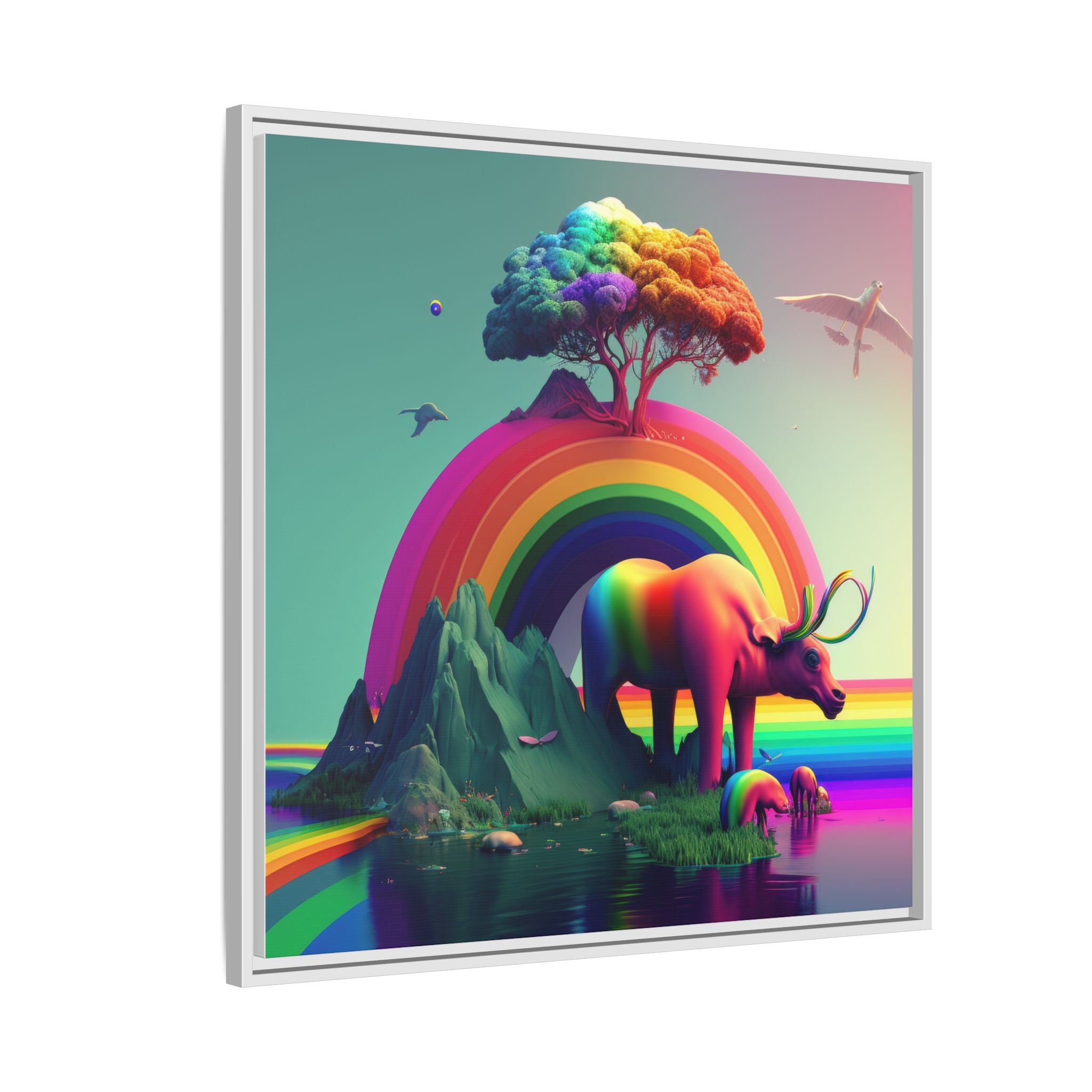 Sanctuary of Color, Art Print — Colorful Modern Wall Canvas