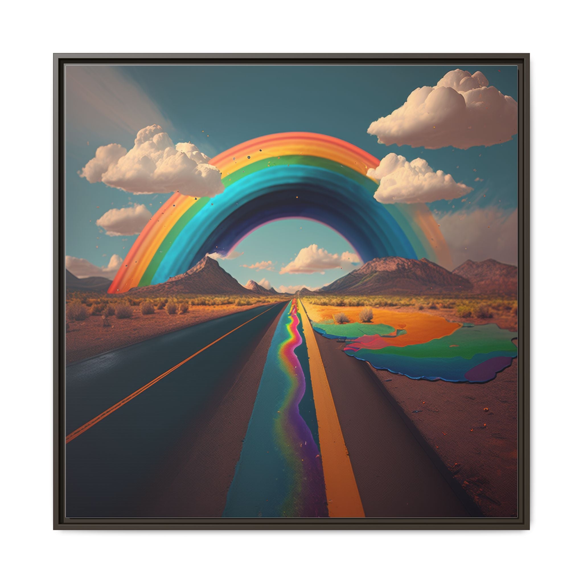 Road to Color, Art Print — Colorful Modern Wall Canvas