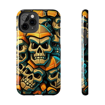 Metallic Chrome Skulls and classic Designed 16 Tough Phone Cases