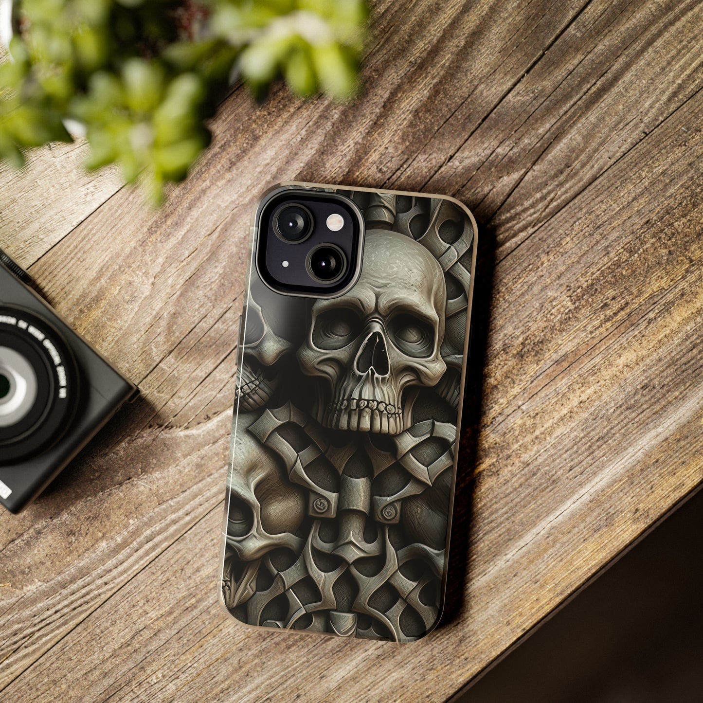 Metallic Chrome Skulls and classic Designed 19 Tough Phone Cases