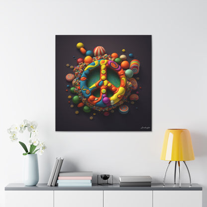 Fantastic Gummie Hippie Peace Sign 5 Canvas Gallery Wraps