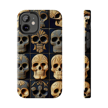 Metallic Chrome Skulls and classic Designed 17 Tough Phone Cases