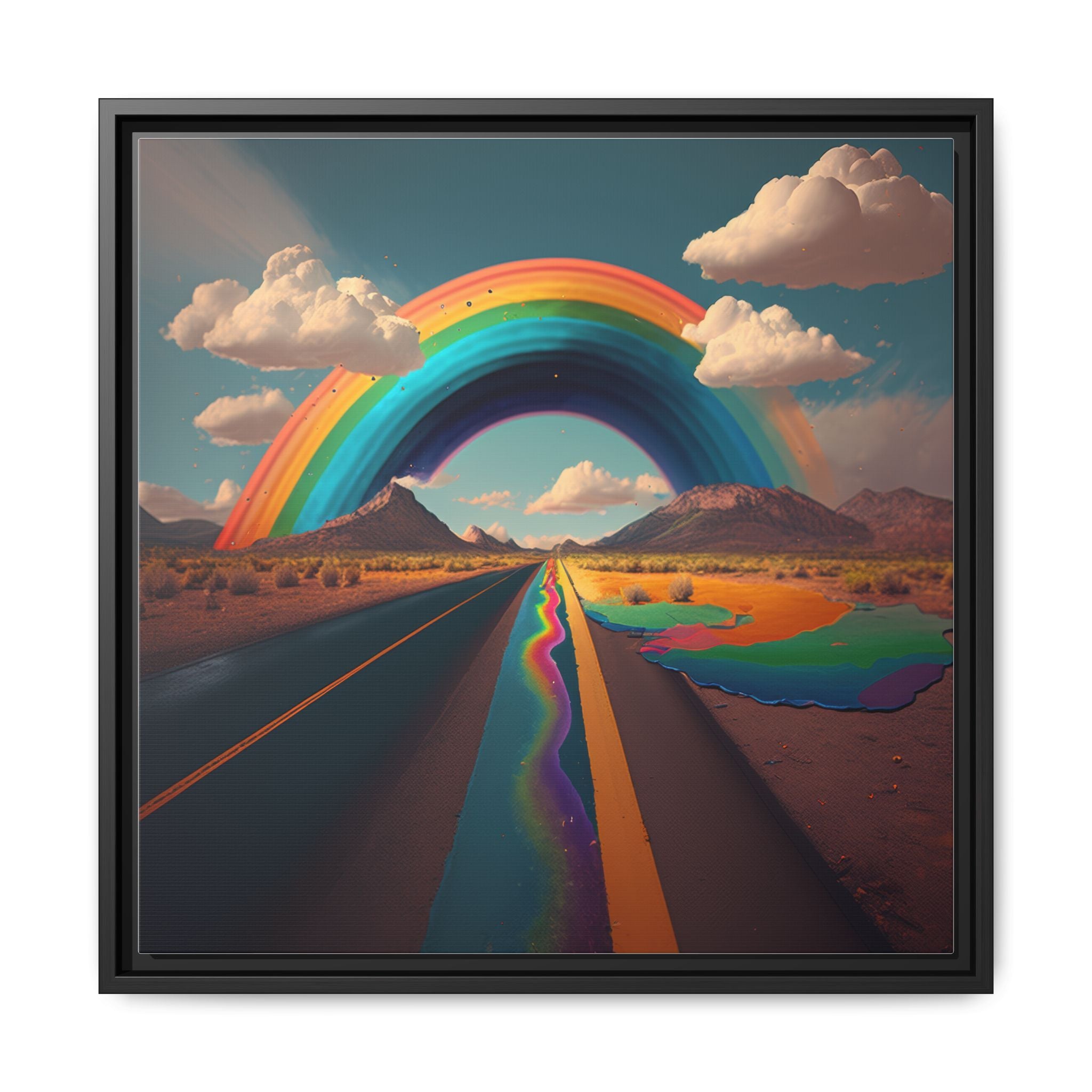 Road to Color, Art Print — Colorful Modern Wall Canvas