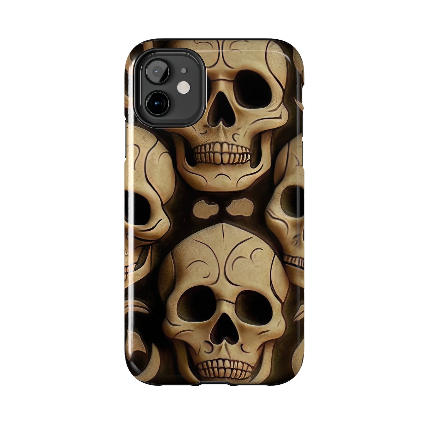 Metallic Chrome Skulls and classic Designed 19 Tough Phone Cases