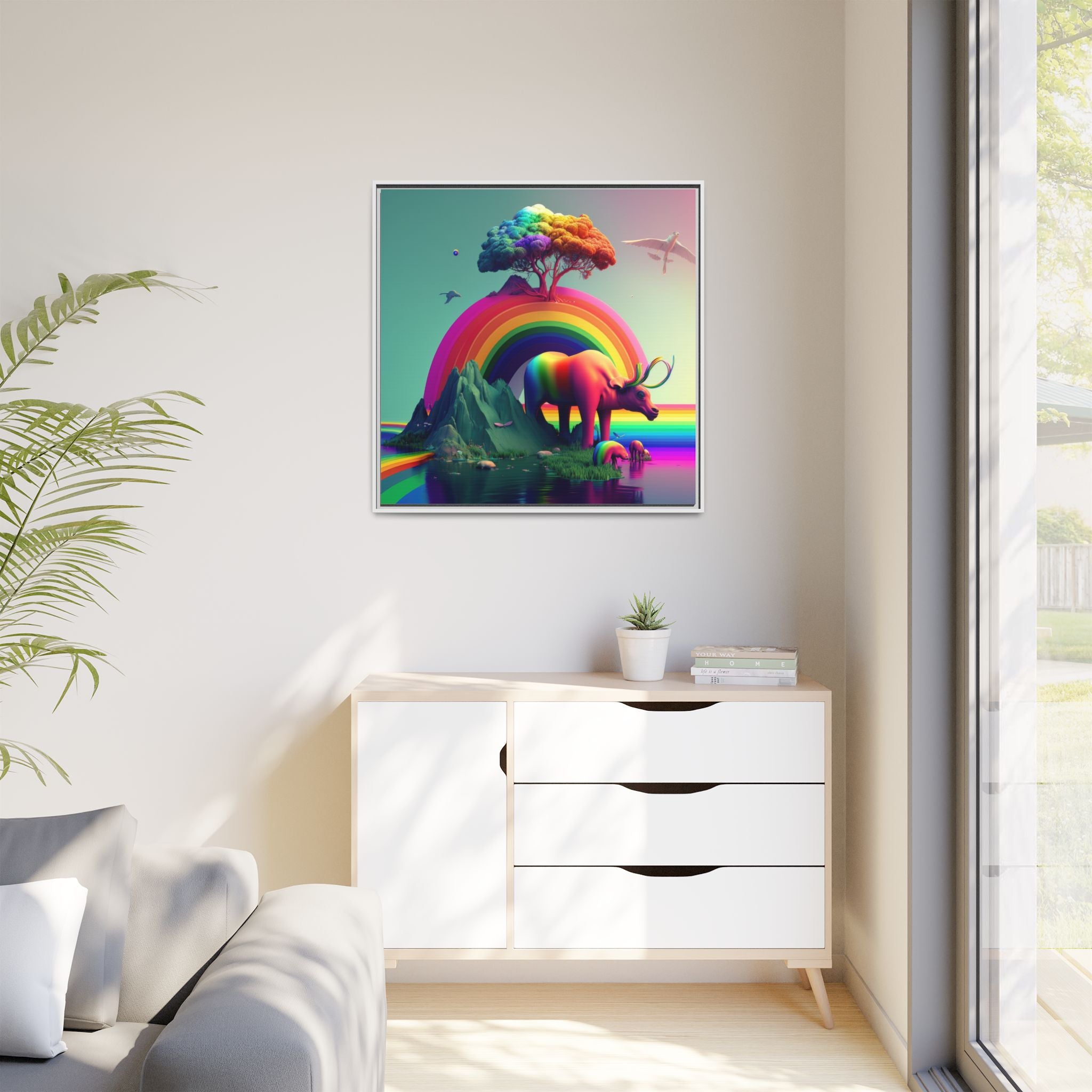 Sanctuary of Color, Art Print — Colorful Modern Wall Canvas