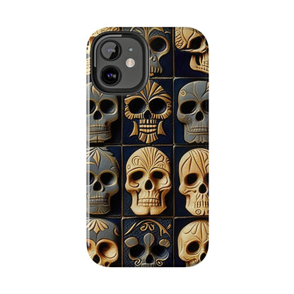 Metallic Chrome Skulls and classic Designed 17 Tough Phone Cases