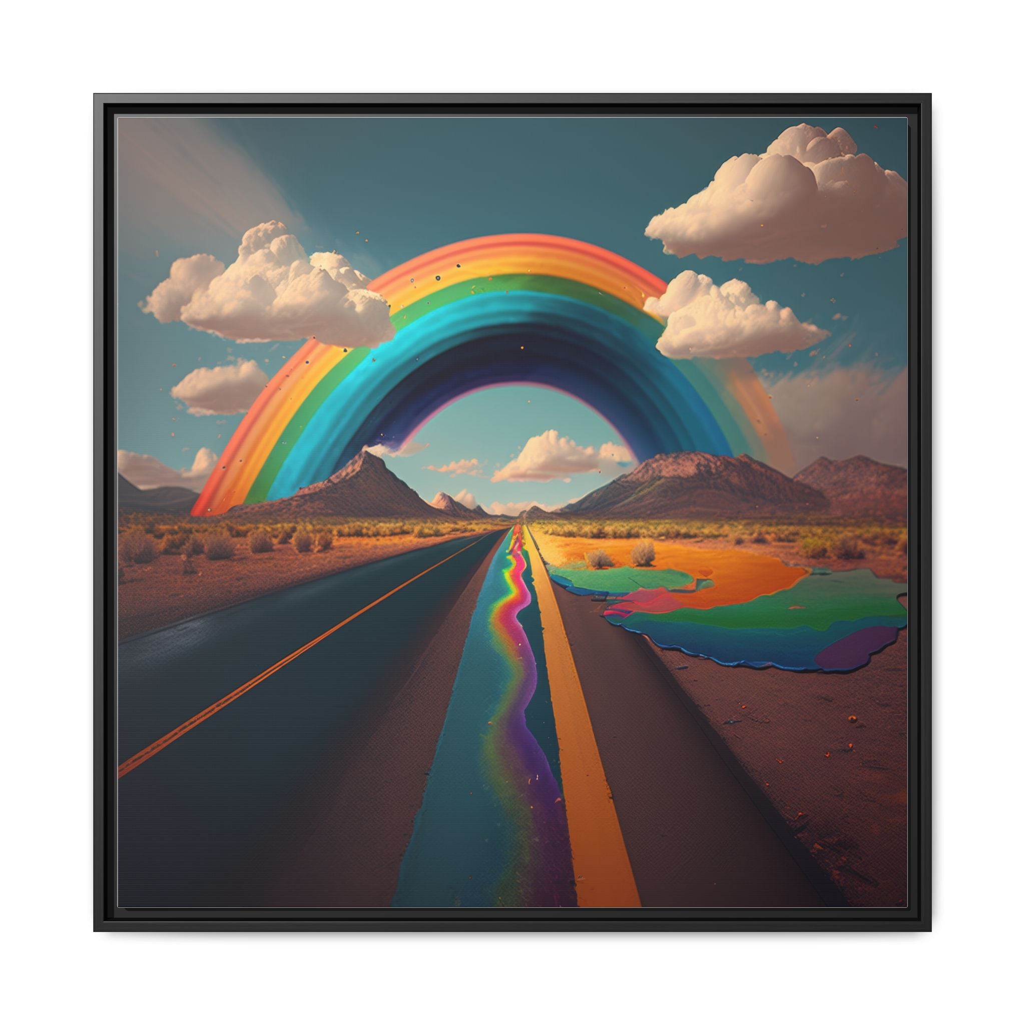 Road to Color, Art Print — Colorful Modern Wall Canvas