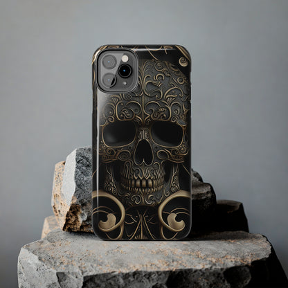 Metallic Chrome Skulls and classic Designed 2 Tough Phone Cases