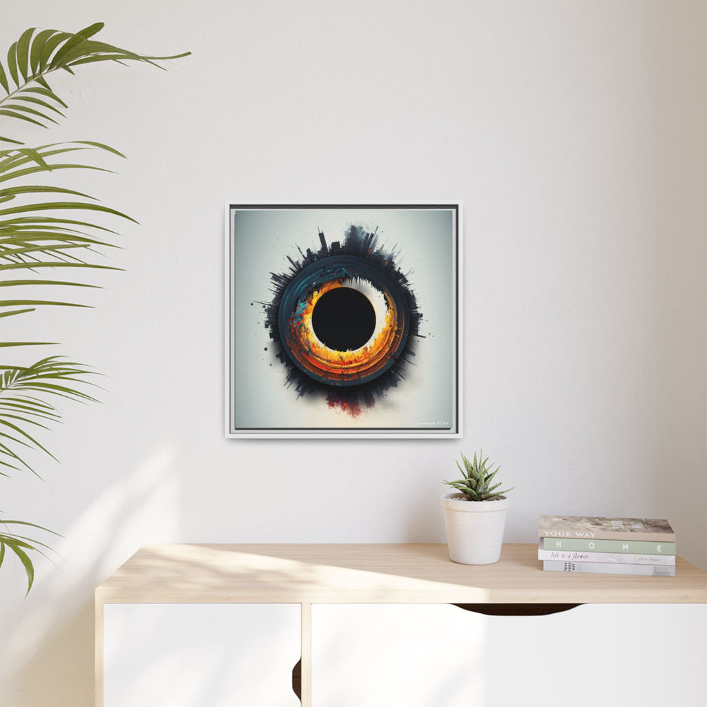 Eclipse of Industry, Art Print — Colorful Modern Wall Canvas