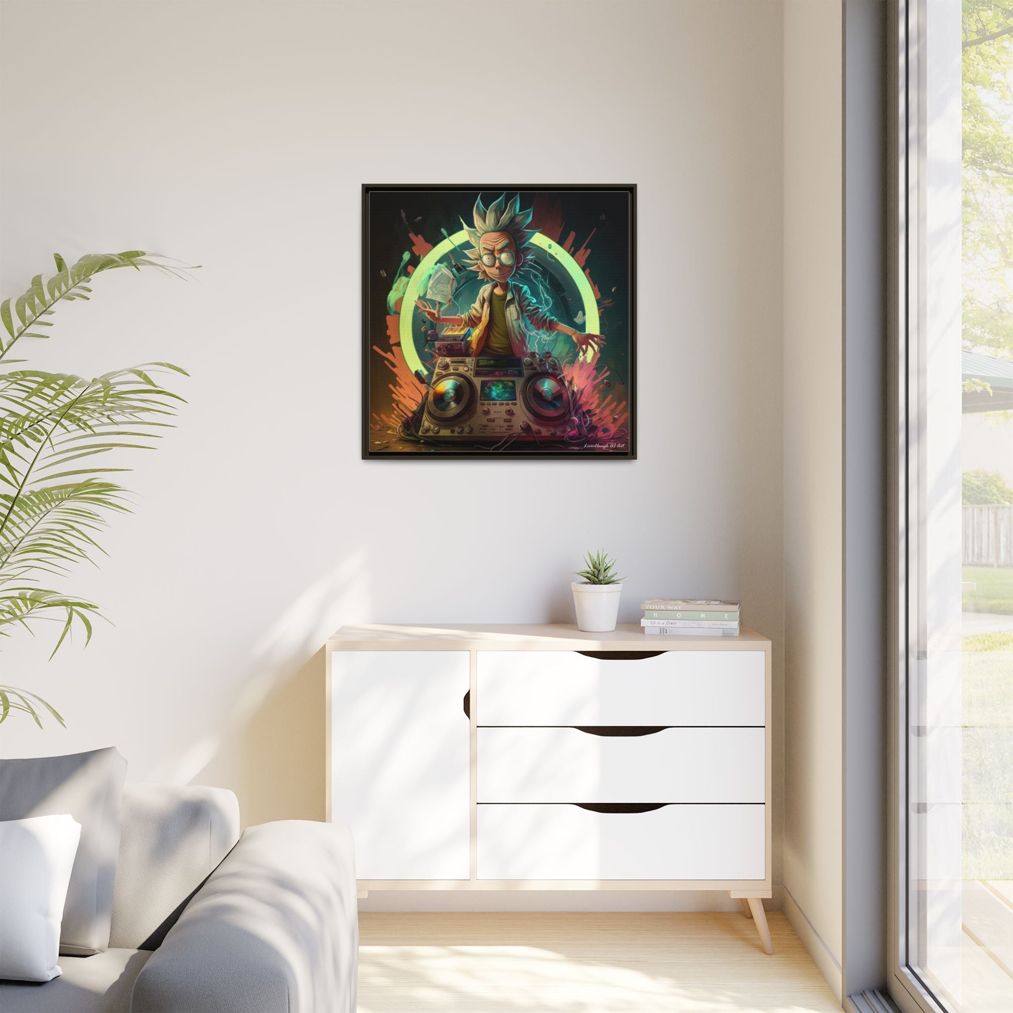 Frequency of Genius, Art Print — Colorful Modern Wall Canvas