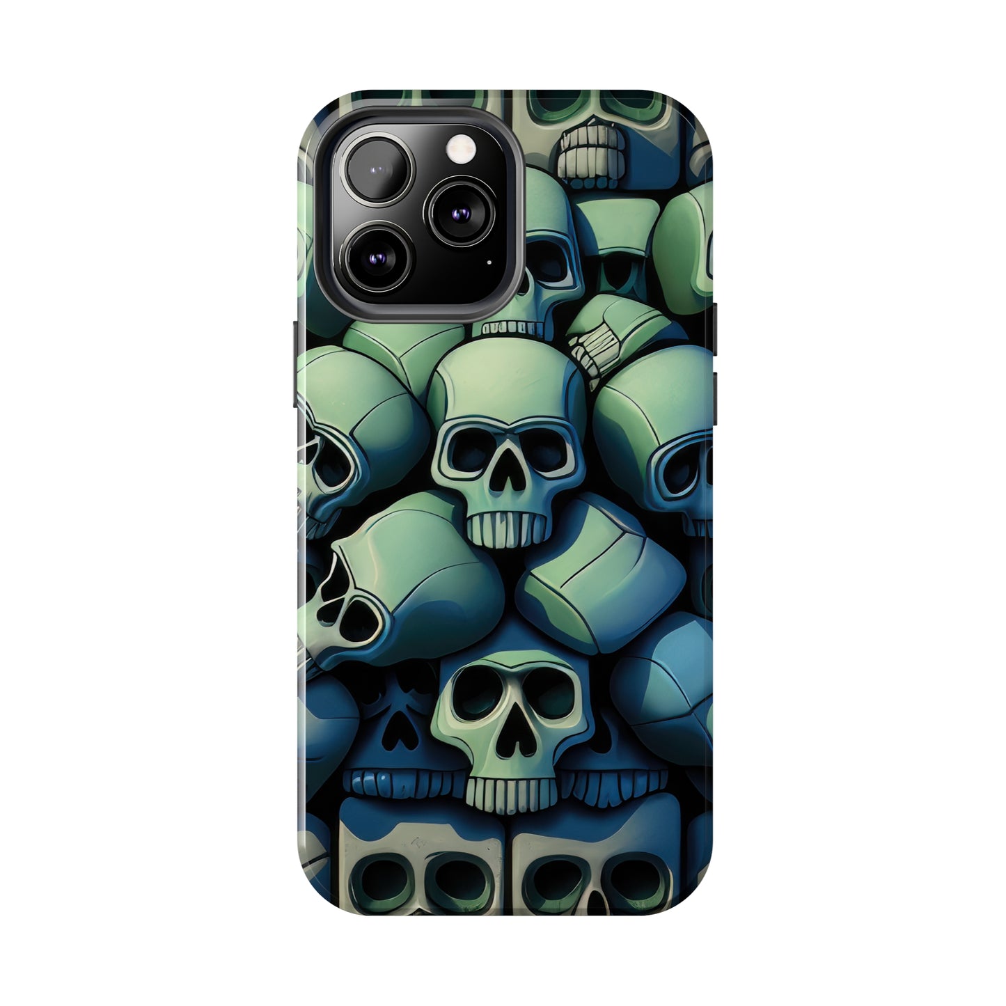 Metallic Chrome Skulls and classic Designed 10 Tough Phone Cases