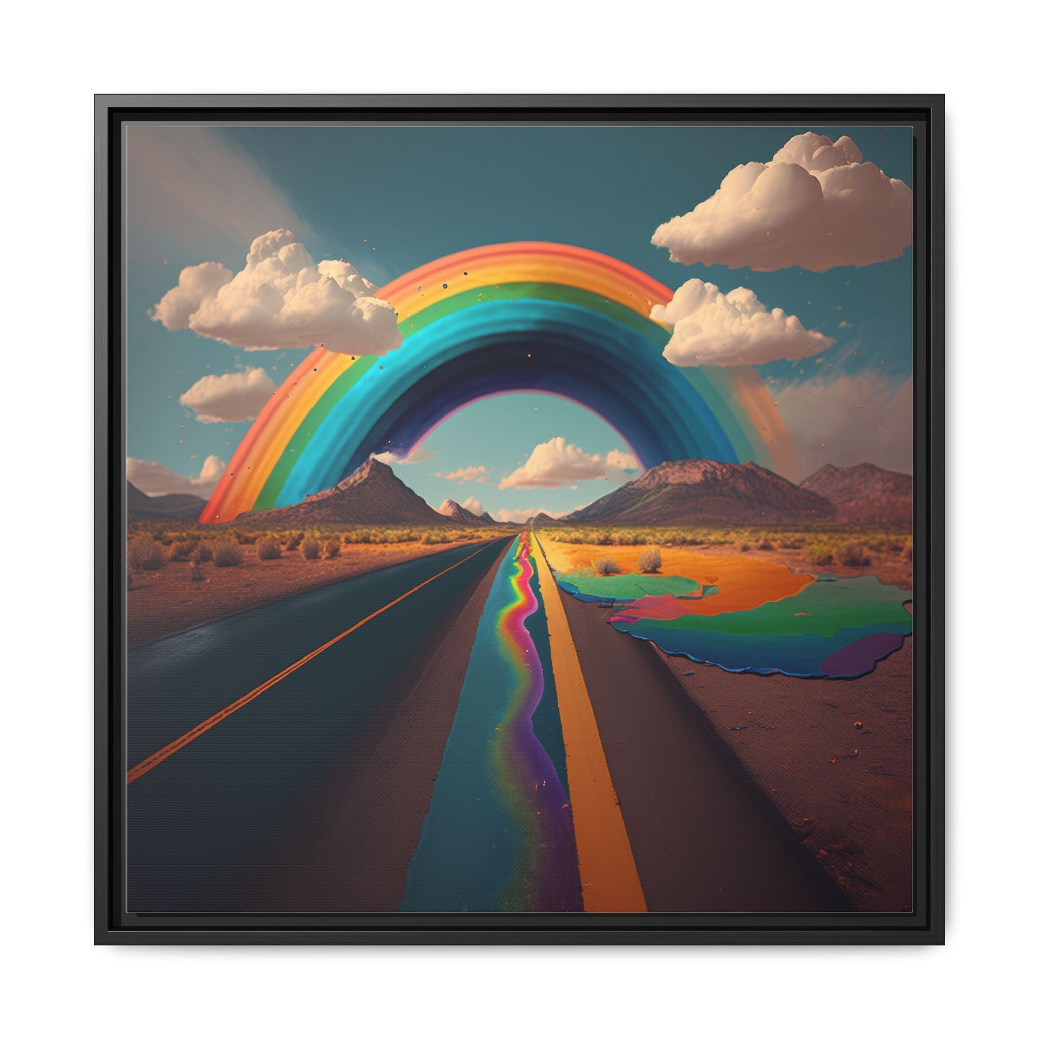 Road to Color, Art Print — Colorful Modern Wall Canvas