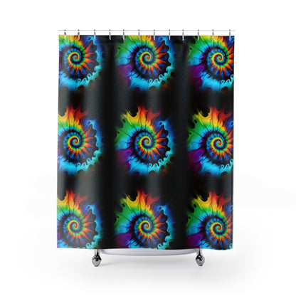 Bold And Beautiful Tie Dye Style One Shower Curtains