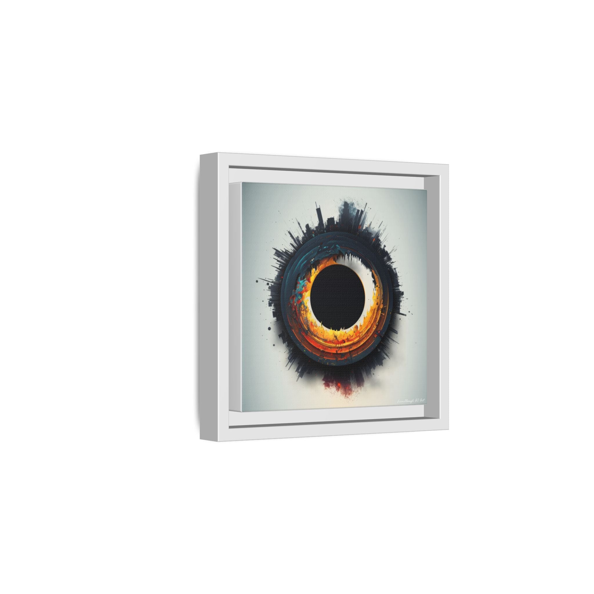 Eclipse of Industry, Art Print — Colorful Modern Wall Canvas