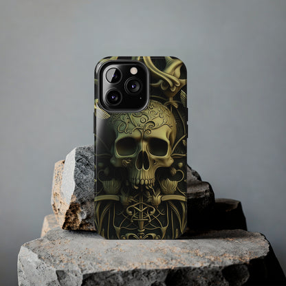 Metallic Chrome Skulls and classic Designed 3 Tough Phone Cases