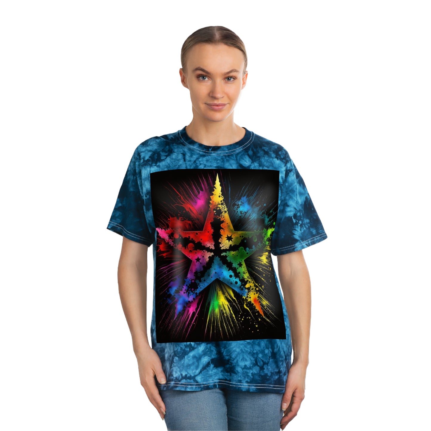 Bold And Beautiful Star Tie-Dye Style 2 Tie-Dye Tee, Crystal