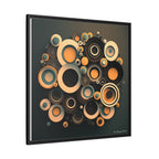 Concentric Harmony, Art Print — Colorful Modern Wall Canvas