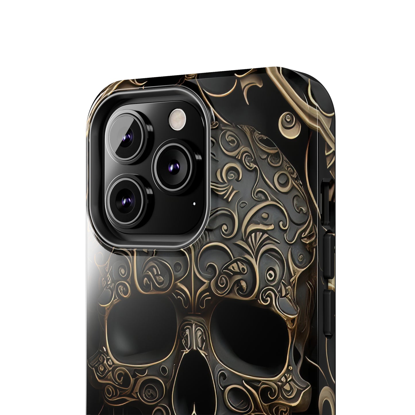 Metallic Chrome Skulls and classic Designed 2 Tough Phone Cases